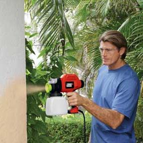 Pistola de pulverización para pintura a base de agua. Trabajar con él es mucho más conveniente y rápido