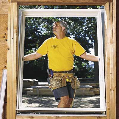 Autoinstalación: ventanas de plástico en una casa de madera