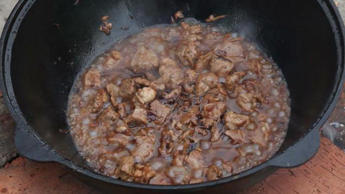 Cordero en recetas kazan con foto