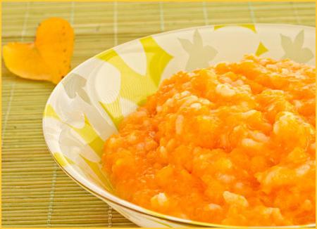 ¡Gachas de calabaza con arroz en un multivarquet es un plato delicioso y saludable!