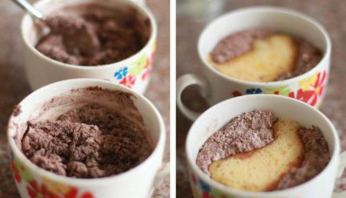 cómo cocinar la magdalena correcta en un microondas en una taza con cacao