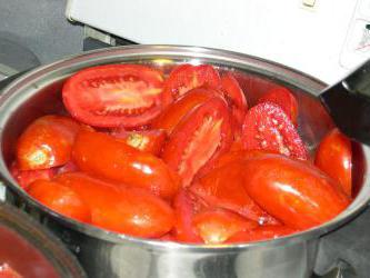 Tomates enlatados con cebolla. Recetas