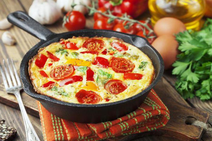 Omelet con verduras - receta con foto