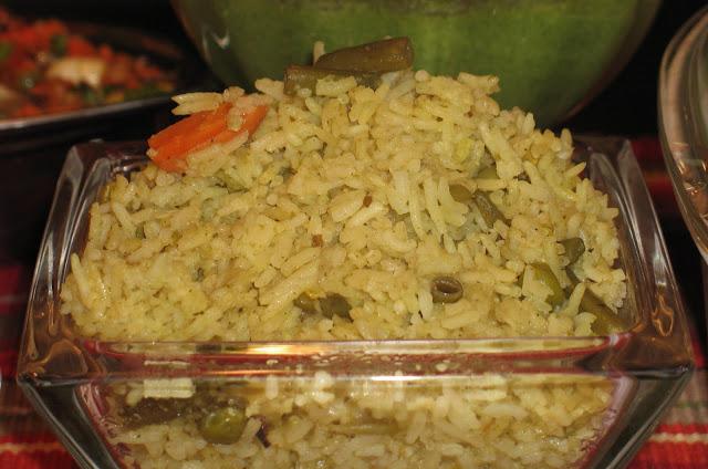 pilaf dietético con pollo