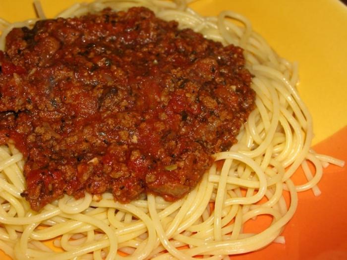 Salsa simple para la receta de espagueti