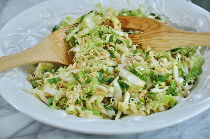 Ensalada de verduras con col pekinesa: recetas