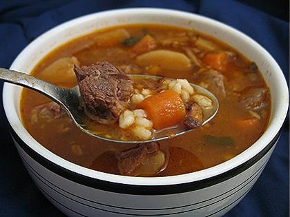 Sopa con carne para todos los gustos