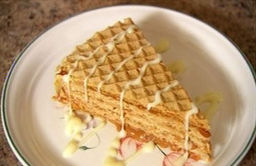 pastel de pasteles de waffle