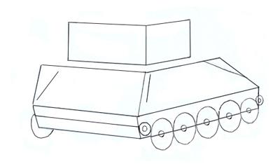 cómo dibujar un tanque 34 85 lápiz en etapas 