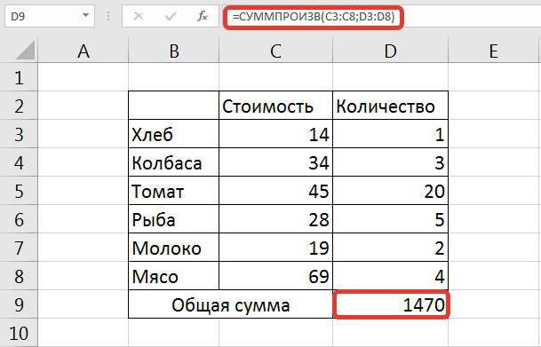 como en excel multiplicar columna por columna