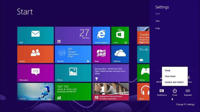 cómo apagar la computadora portátil en Windows 8