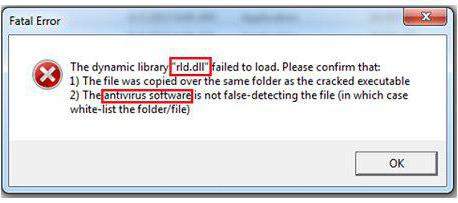 rld dll error