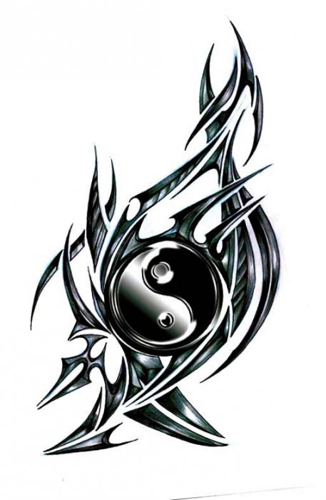 Tatuaje de Yin-yang: el significado y la ubicación de la aplicación