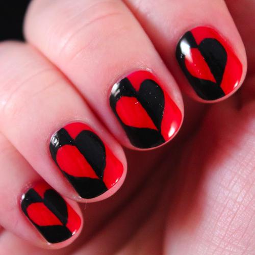 Manicura en rojo