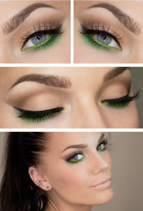 maquillaje debajo del vestido verde blanco