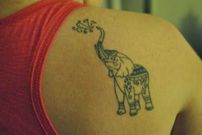 Tatuajes de elefante para niñas