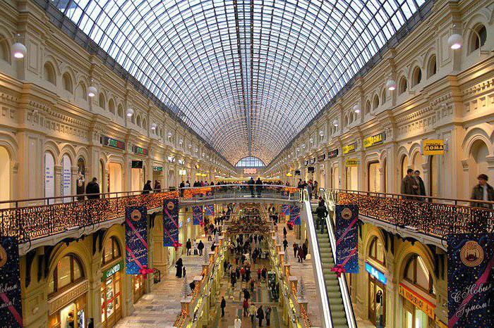 centros comerciales de calzado en la lista de Moscú