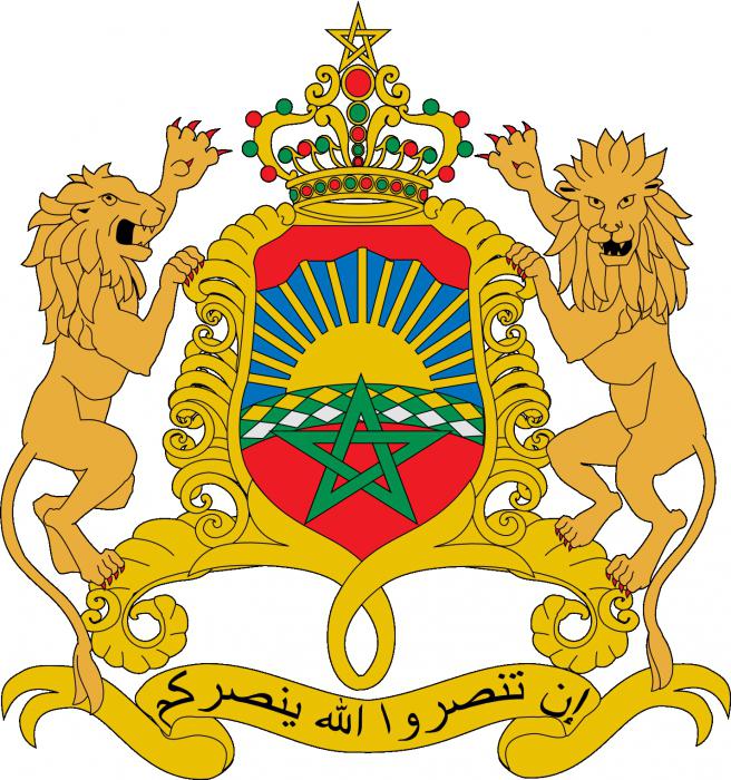 Bandera de Marruecos: descripción e historia. El escudo de armas de Marruecos