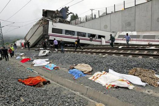 un gran accidente ferroviario en España