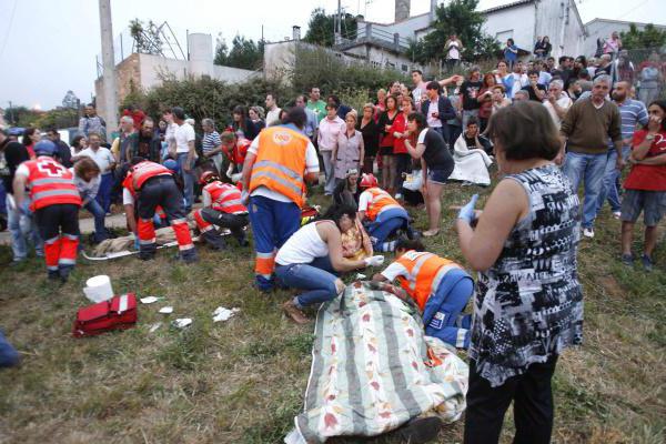 un gran accidente ferroviario en España