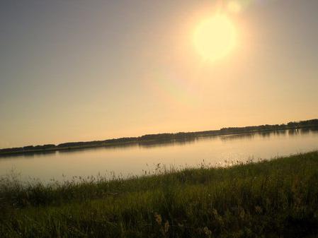 Lago de la región de Kurgan 