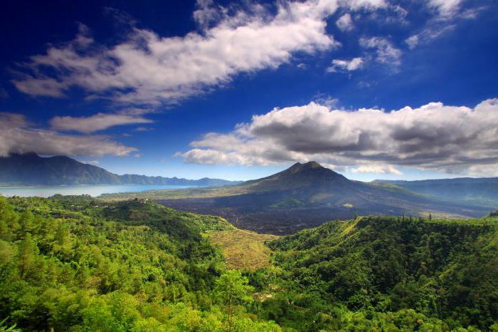 El volcán está en bali