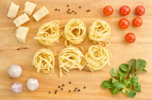 tabla de productos para comidas separadas