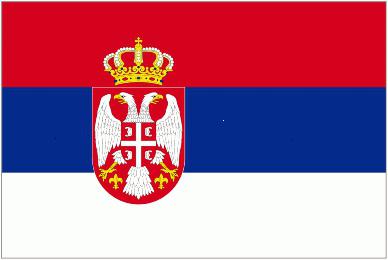 bandera de Serbia